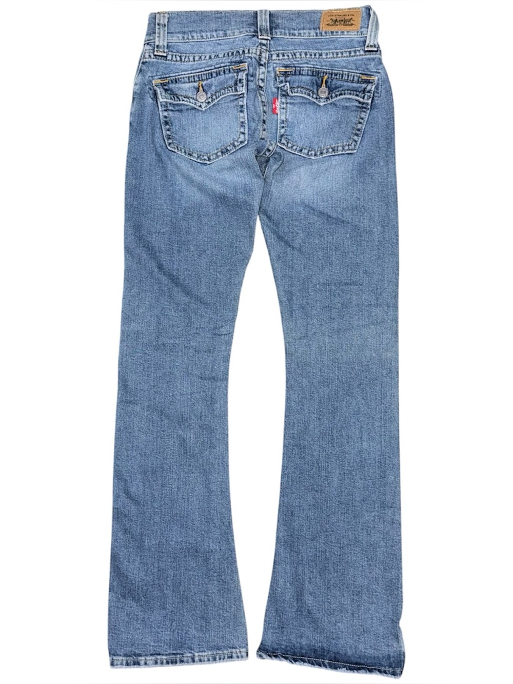 Levi’s 504 Twisted Leg Flared Slouch Jeans Sz 3 29x32 Low Rise Y2K Vintage Denim